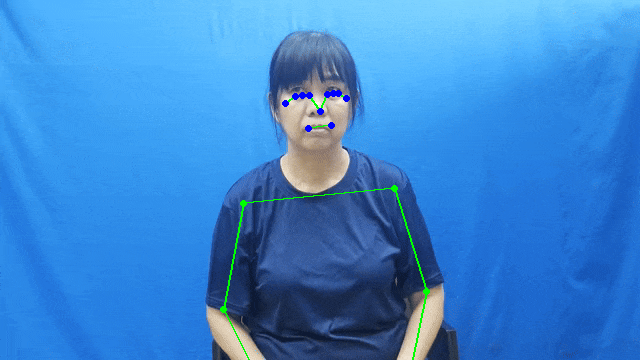 Pose Estimation Output for Abuse Sign