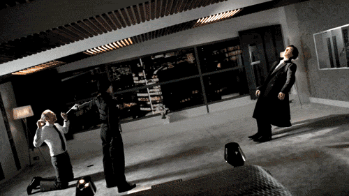 Sherlock being shot by Mary